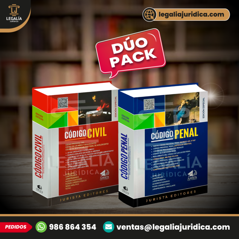 PACK CÓDIGO CIVIL Y PENAL + QR JURISTA EDITORES 2 DUO PACK JURISTA2026