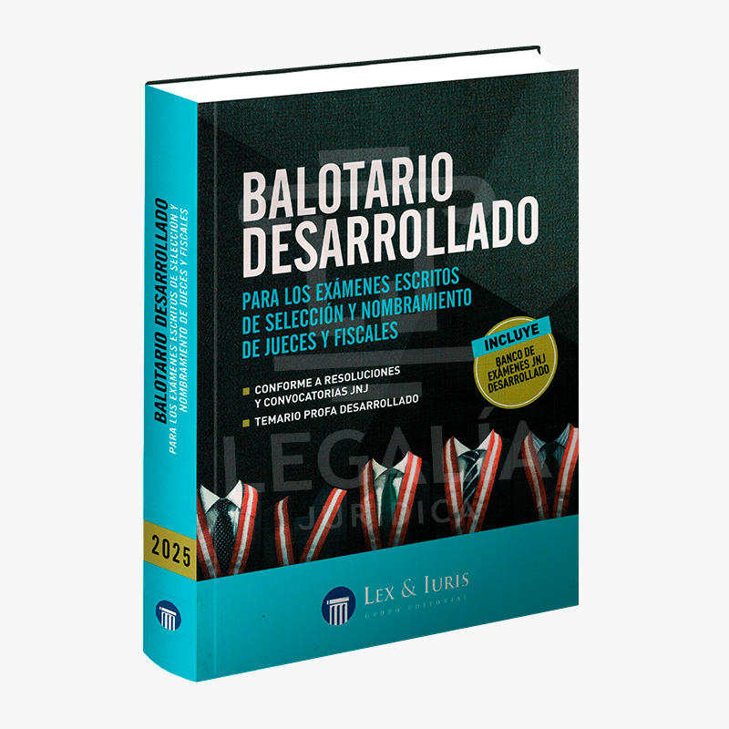 BALOTARIO DESARROLLADO PARA JUECES Y FISCALES 2025