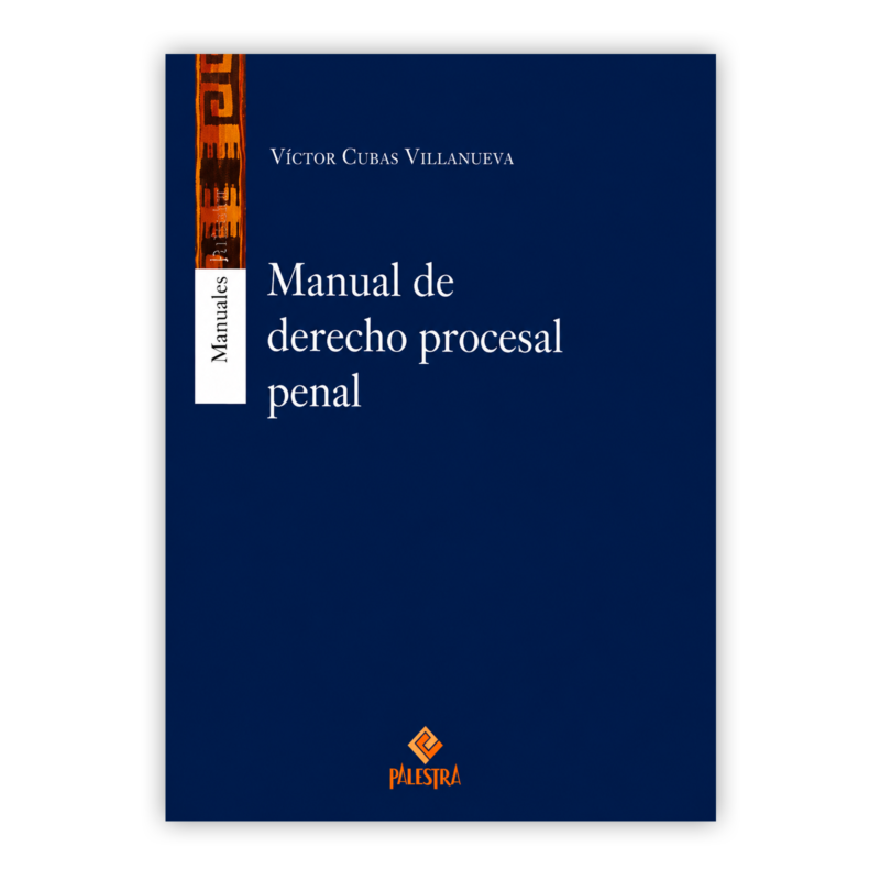 MANUAL DE DERECHO PROCESAL PENAL PORTADA